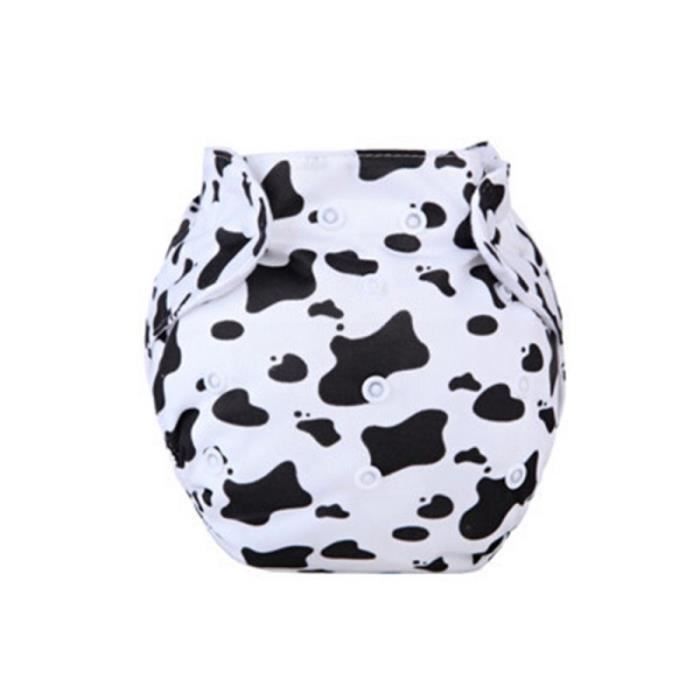 Couche Lavable Vache Nouveau Ne Bebe Dessin Anime Fessier En Maille Bebe Fille Ou Garcon Cdiscount Pret A Porter
