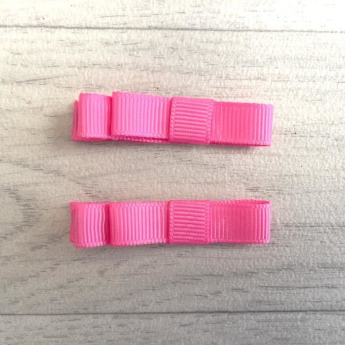 Lot De 2 Barrettes à Cheveux Rose - Accessoires Cheveux Femme Et Fille Pour Mariage Et Occasions Spéciales