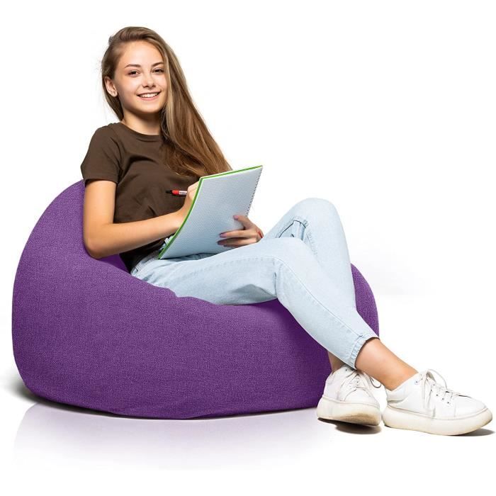 Bean Bag Bazaar Pouf Geant XXL, Pouf Poire Avec Remplissage, Chaise Confortable, Fauteuil Salon Confortable, Chaise Chambre, Jardin, Exterieur, Fauteuil Exterieur, Bleu Marine