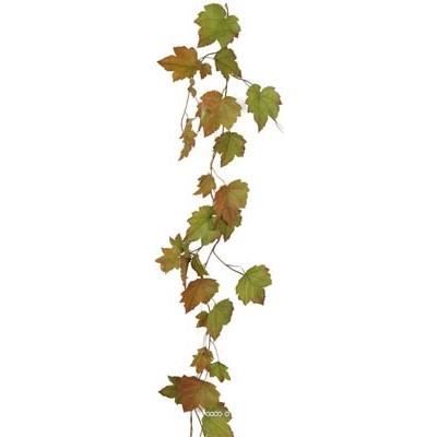 Couronne D’automne Artificielle 45 Cm – Feuilles D’érable Et Baies, Pour Porte, Intérieur Ou Extérieur