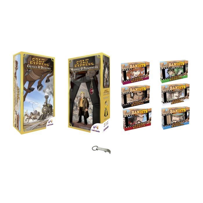 Lot Colt Express Marshall Et Prisonniers + Chevaux Et Diligences