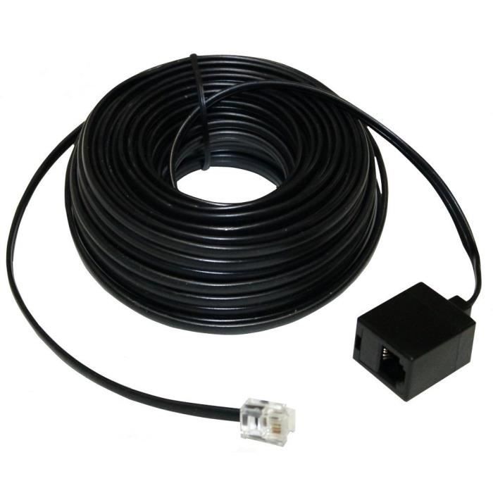 Rallonge câble RJ11 téléphone Internet ADSL modem - Cdiscount