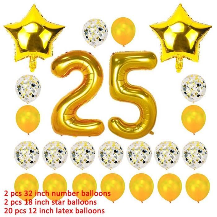 Ballon Decoratif Numero 25 Ballons Joyeux Anniversaire Fete Decorations 25 Ans 25th Ann Modele 24pcs Gold Set Hypdqqc Achat Vente Ballon Decoratif Soldes Sur Cdiscount Des Le Janvier Cdiscount Ballon Decoratif Numero 25 Ballons Joyeux Anniversaire Fete Decorations 25 Ans 25th Ann Modele 24pcs Gold Set Hypdqqc Achat Vente Ballon Decoratif Soldes Sur Cdiscount Des Le Janvier Cdiscount