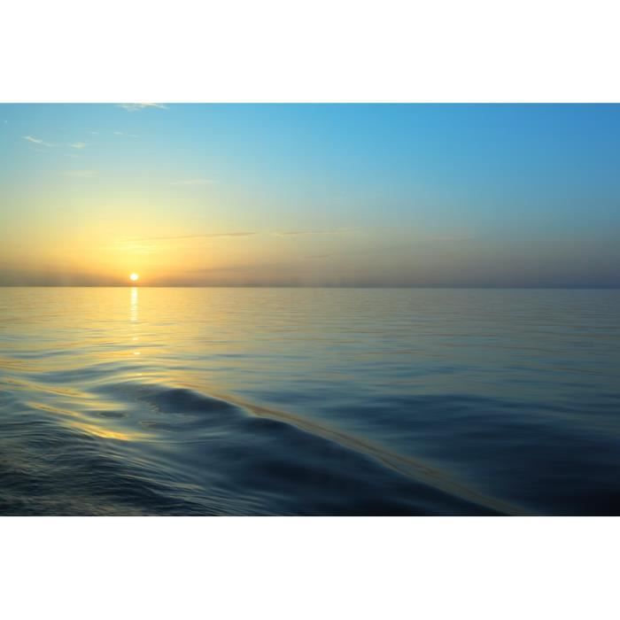 Papier peint photo Papier Peint Image facile installer Fleece Ocean Coast au coucher du soleil 13350