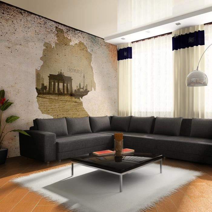 Papier Peint 3D Motif Bleu 2183 – Une Fresque Murale Fleurie Pour Votre Déco