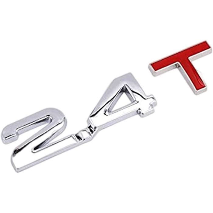 Autocollant Lettres TT Chrome Noir Pour Audi TT - Emblème Coffre 112x15mm, ABS, Double Face