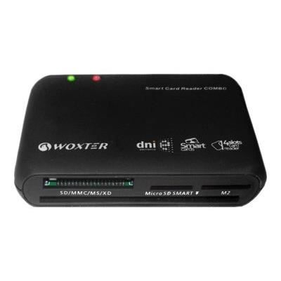 Lecteur de carte Woxter PE26-025 - Compatible avec Memory Stick, SD, USB 2.0 - Noir