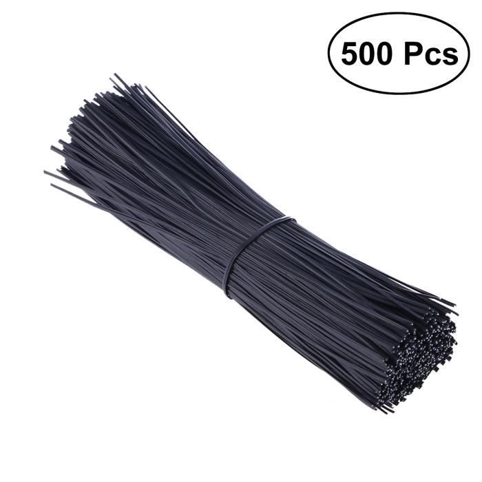 Attaches Torsadées Papier 12,7cm - Lot De 1000 - Réutilisables - Pour Pain, Jardin, Câbles, Emballage - Fil De Fer Intérieur - 8