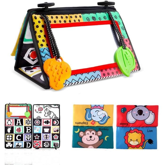 Miroir Bebe Noir Et Blanc Pliable Livre Tissu Avec Motif Contraste Jouets D Eveil Cadeau Pour Naissance Fille Garcon Cdiscount Librairie