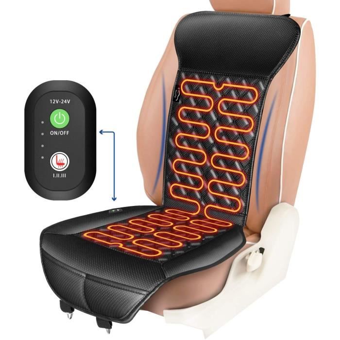Grise - Coussin chauffant électrique pour siège de voiture, 12V, couvre  siège de voiture, universel, pour l'h - Cdiscount Auto