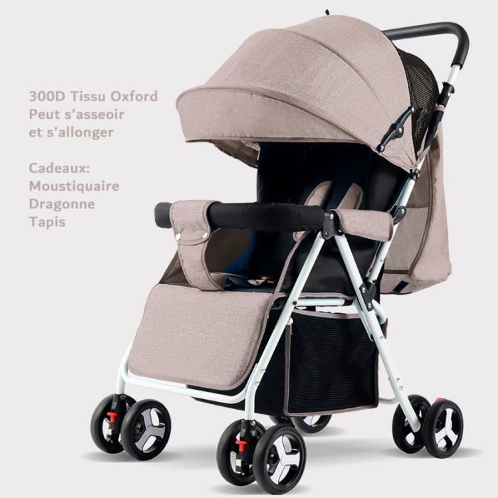 Poussette Canne Pliable de Voyage avec Position  Couchée/Légère/Inclinable/Compacte Gris - Cdiscount Puériculture & Eveil  bébé