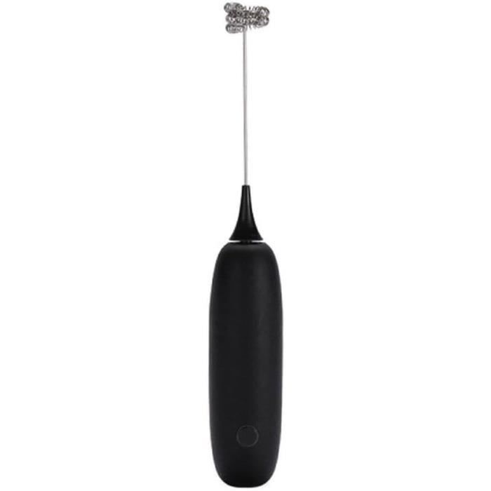 Mousseur électrique Portatif à Piles - Pour Lait, œufs, Assaisonnements - En Acier Inoxydable Et ABS - Compact Et Facile à Utiliser - 2
