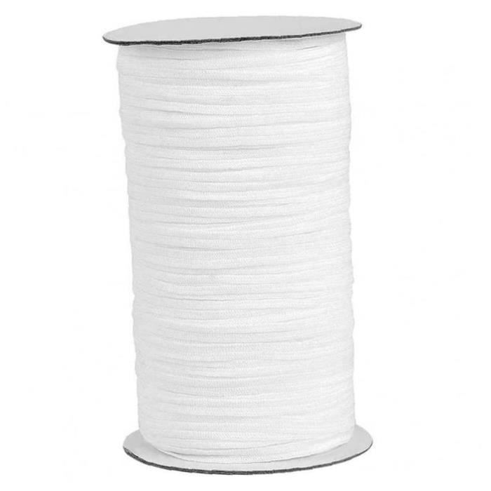Plat blanc cordon élastique 25mm de large artisanat ruban bande robes couture ceinture