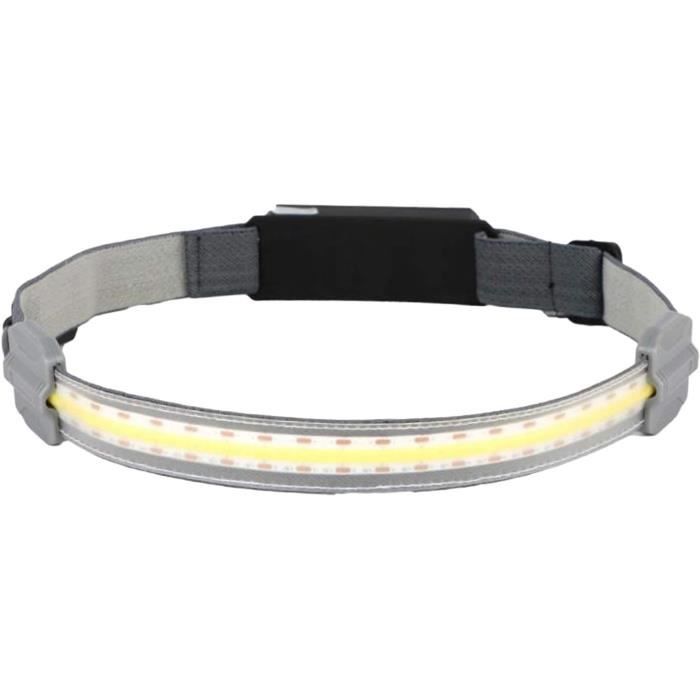 VINGVO lampe frontale étanche Lampe frontale COB réglable USB