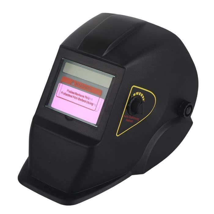 ADF550E Lentille Masque Soudage Automatique Solaire – Assombrissement Rapide, Grande Fenêtre, Batterie Incluse