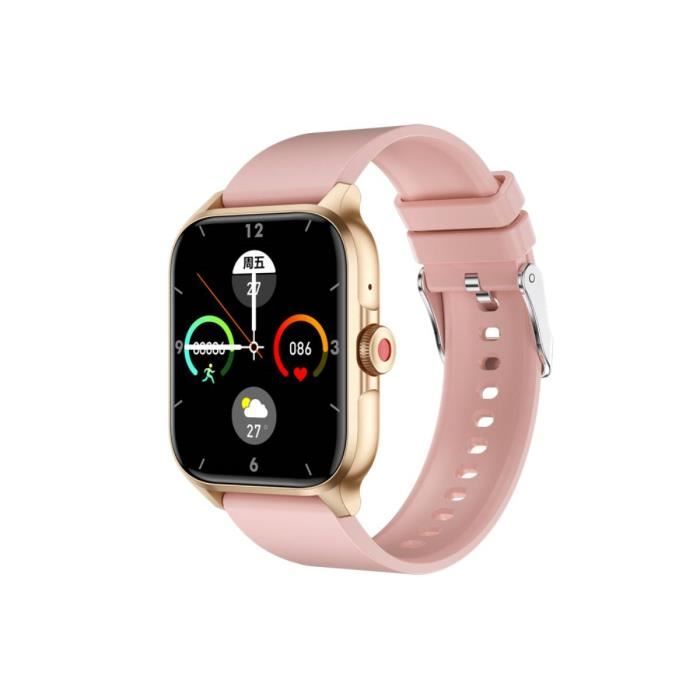 Montre Connectée Femme Imperméable IP68 Multi-sports Rose Eko