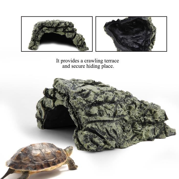 Meilleurs prix pour Habitat de dissimulation des reptiles résine grand 15*11*8cm HB008
