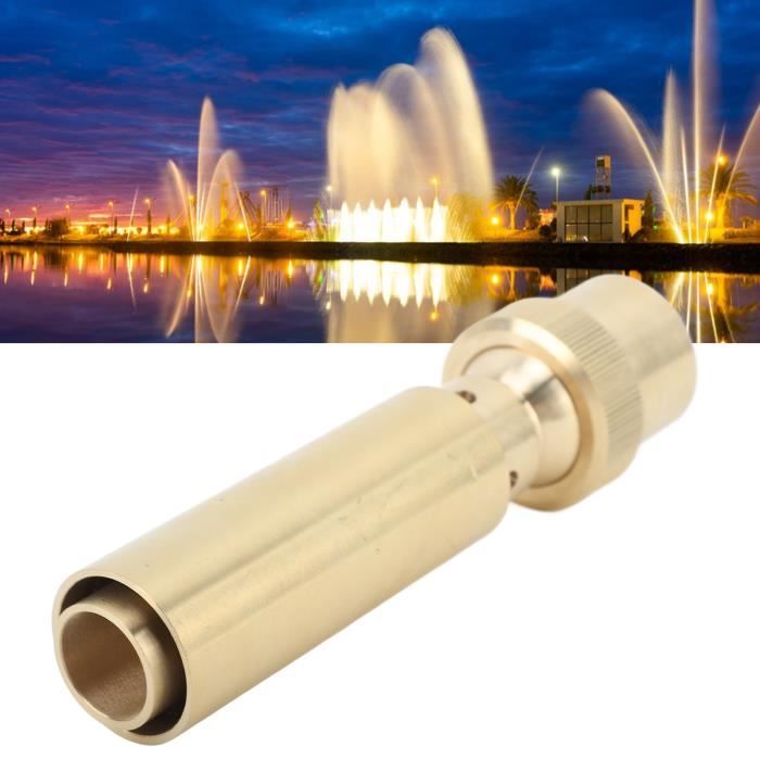 Buse De Fontaine En Laiton, Jet Droit - Lot De 2 - Taille De Raccordement 3/4" - Pour Bassin, Jardin, Fontaine Décorative