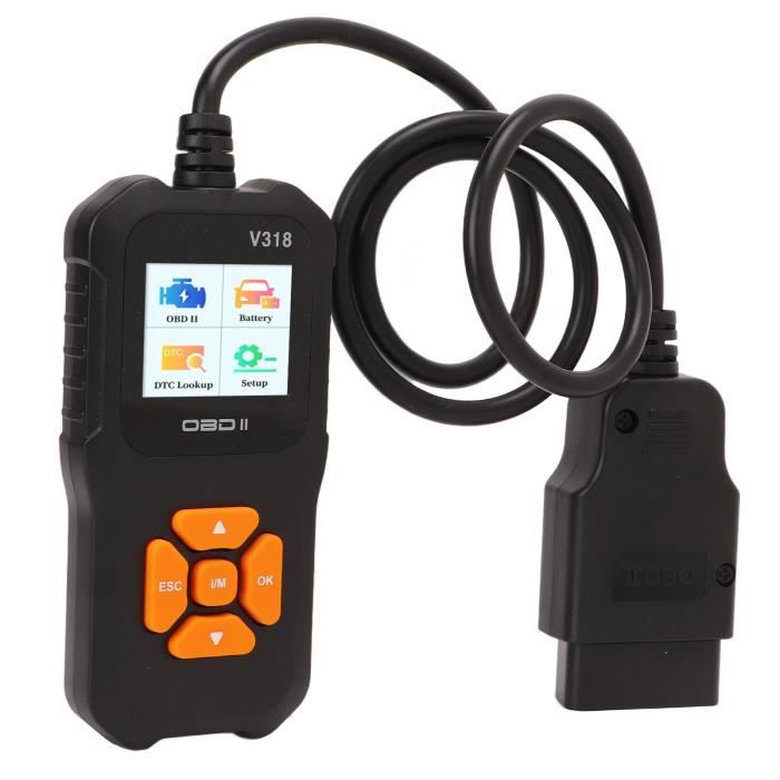Scanner V318 OBD2 Écran couleur 1,8 pouces 10 langues Lecteur de d'erreur Outil de diagnostic de voiture auto outil