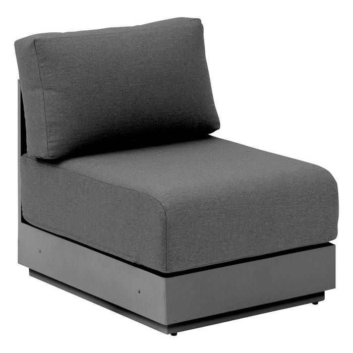 Chauffeuse de jardin Allure graphite en aluminium traité époxy - Hespéride Chauffeuse de jardin Allure graphite en aluminium traité époxy - Hespéride