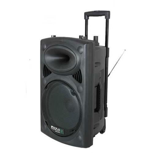 Sono portable + 2 micros Ibiza Sound PORT15 - 800W