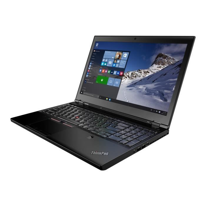 Top achat PC Portable Lenovo ThinkPad P50 20EN Core i7 6820HQ - 2.7 GHz Win 7 Pro 64 bits (comprend Licence Windows 10 Pro 64 bits) 8 Go RAM 256 Go… pas cher