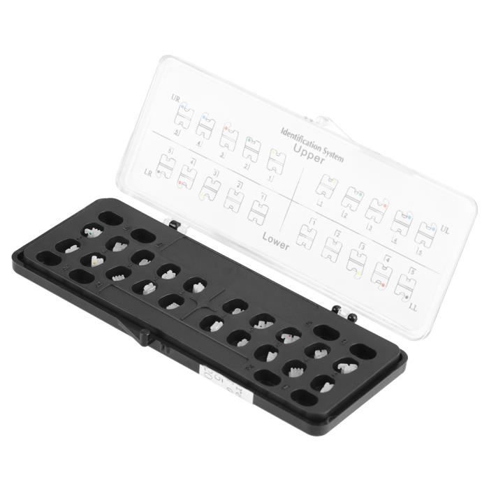 5 Attaches Orthodontiques Céramique Roth .022 - Crochets 3, 4, 5 Pour Appareil Dentaire - Marque AZDENT FDA