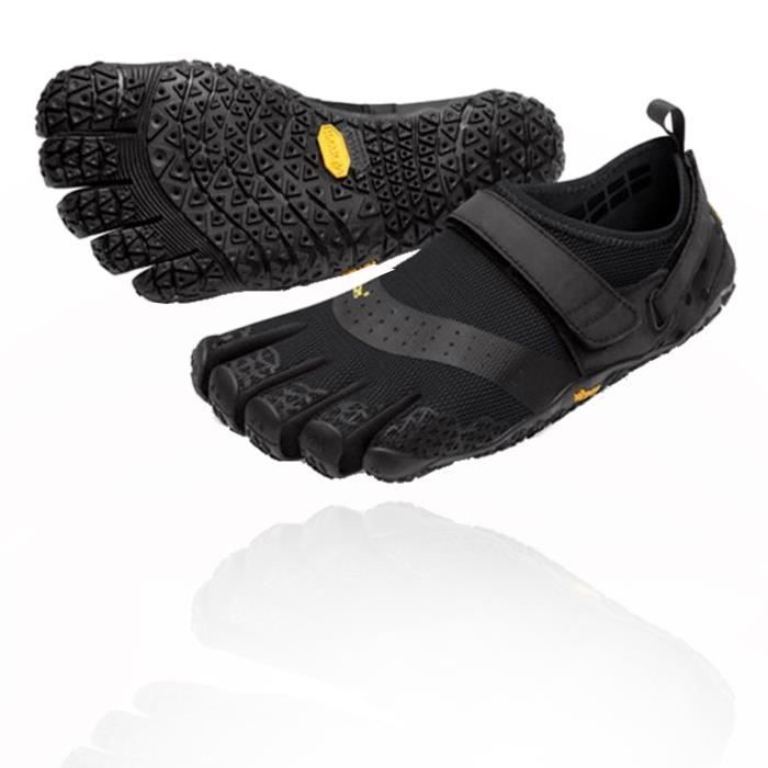 chaussures de course à pied - vibram - fivefingers v-aqua - homme - noir - activités aquatiques