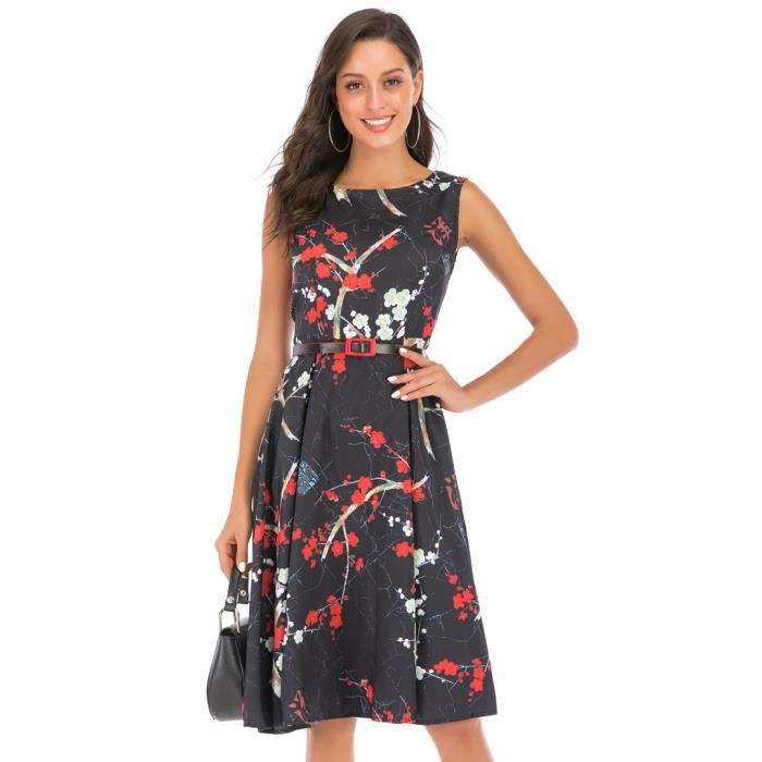 Robe mi longue femme ete Clearance