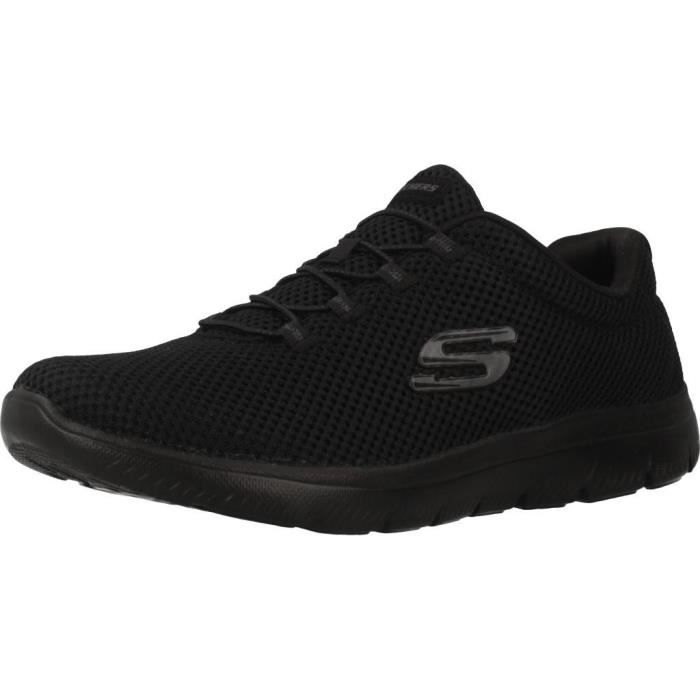 Skechers Basket Skechers - Femme - Textile - Noir - Lacets