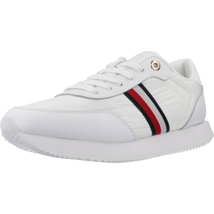 Tommy Hilfiger Sport > Zapatillas Mujer Modèle Chaussure Tommy Hilfiger Modèle Essential Runner Global - Coleur Blanc