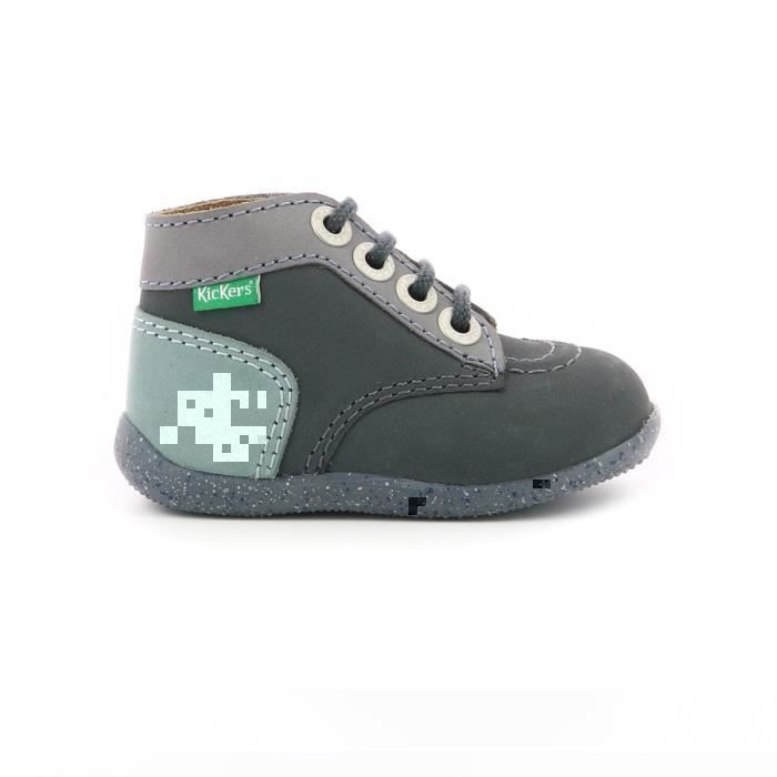 Kickers BonBon – Stivaletti Unisex Per Bambini, Modello Classico Con Lacci