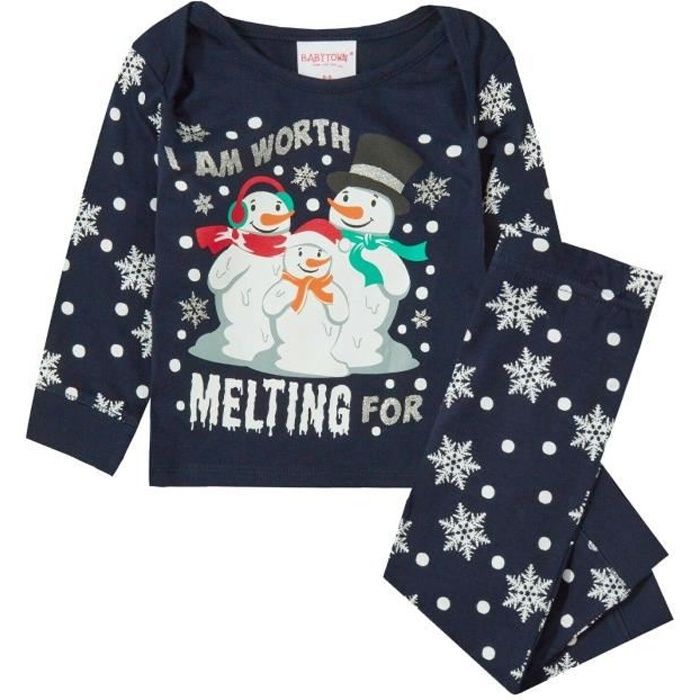 Pyjama de NOEL pour b b mixte gar on fille premier no l