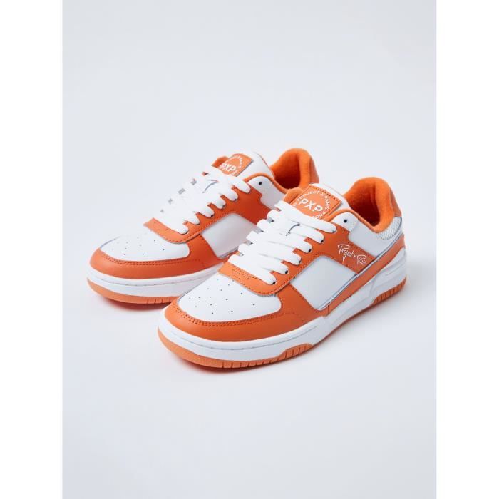 Sneaker Femme PXP Trainer - PROJECT X PARIS - Orange - Cuir - Lacets Sneaker Femme PXP Trainer - PROJECT X PARIS - Orange - Cuir - Lacets