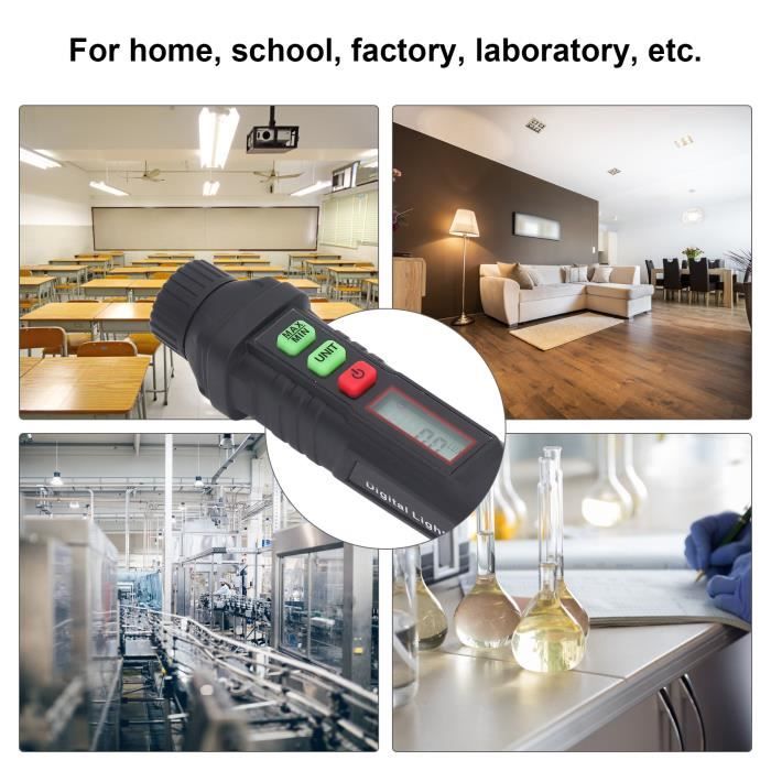 As - Schwabe Luxmètre Numérique 0-200000 Lux - Mesure Précise Éclairement Lumineux
