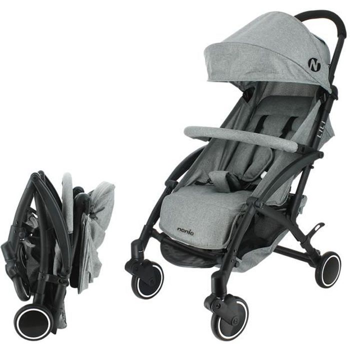 Kiderkraft RINE Poussette Canne Color Grey