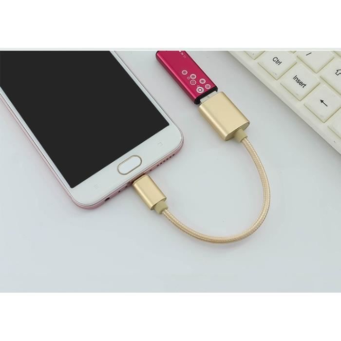 OEM Adaptateur Type C/USB pour GIONEE S6 Smartphone & MAC USBC Clef