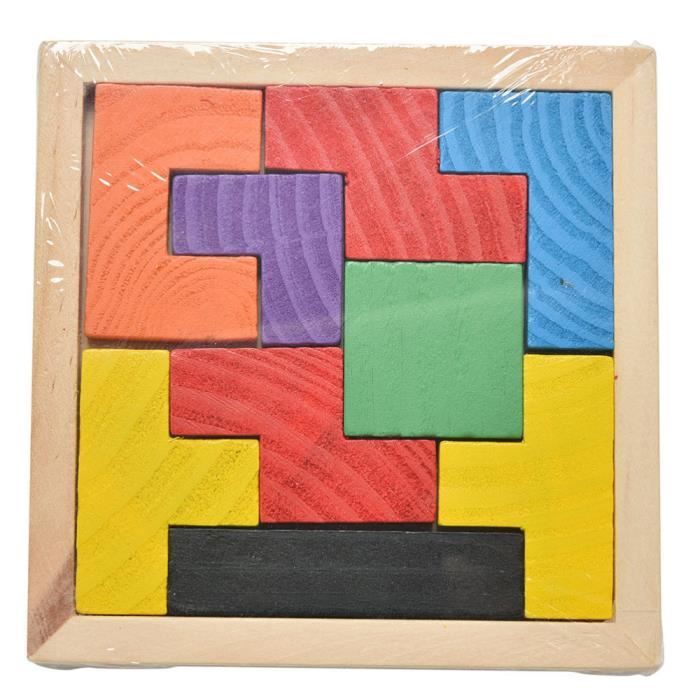 Jastown Tangram Casse Tete Enfant,Puzzle Tetris Tangram,Jeux Educatif 4 5 6 Ans,Tetris Jeux,Jouet Montessori 4 5 6 Ans,Tetris Puzzle 6 Ans Garcon Et Fille,Intelligence Jigsaw Avec 108 Coloré Bloc