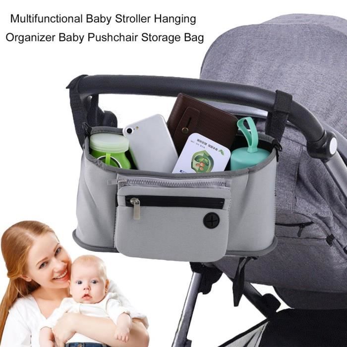 accroche sac pour poussette