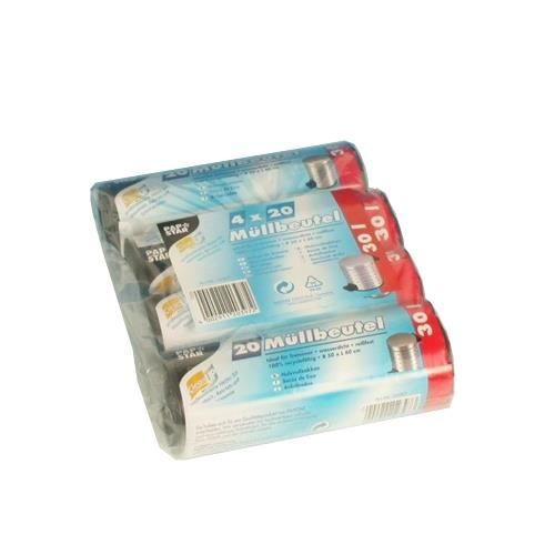 Sac Poubelle Papstar 30 Litres Gris - LDPE, Paquet De 1, Fabriqué En Allemagne