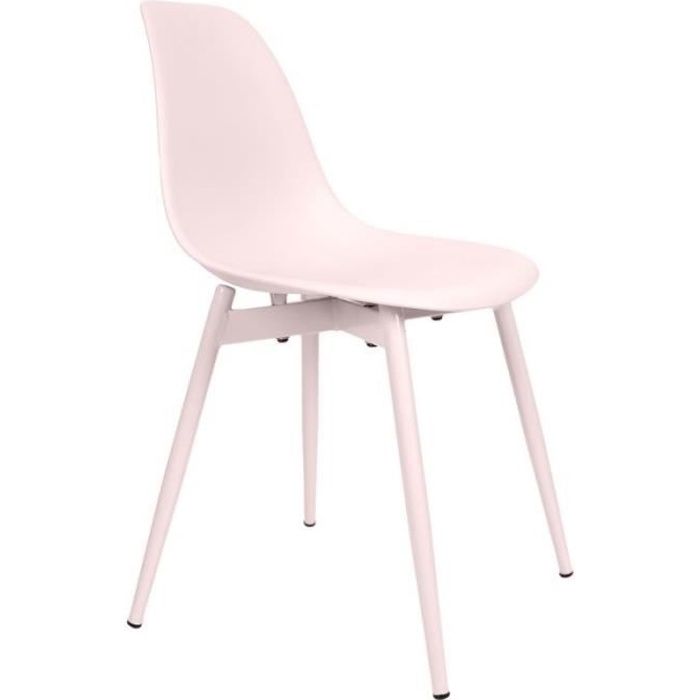 chaise enfant design "lina" 58cm rose - paris prix