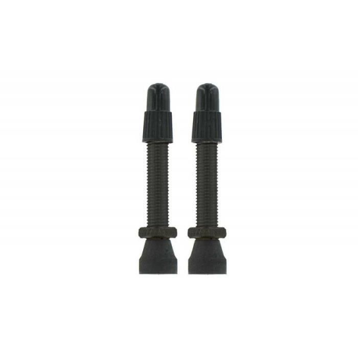 QUARKZMAN Tiges Valve Tubeless Vélo 60 Mm – Alliage Aluminium Noir – Anti-Fuite CNC – Lot De 2