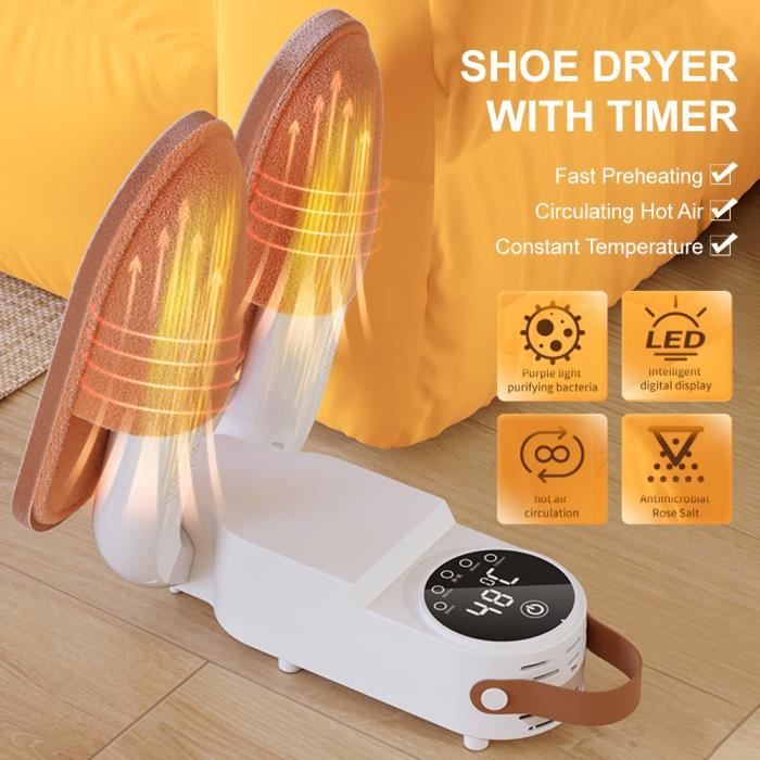 Séchoir à Chaussures Mural Sèche-chaussures électrique Séchoir à Chaussures Compact Adhésif