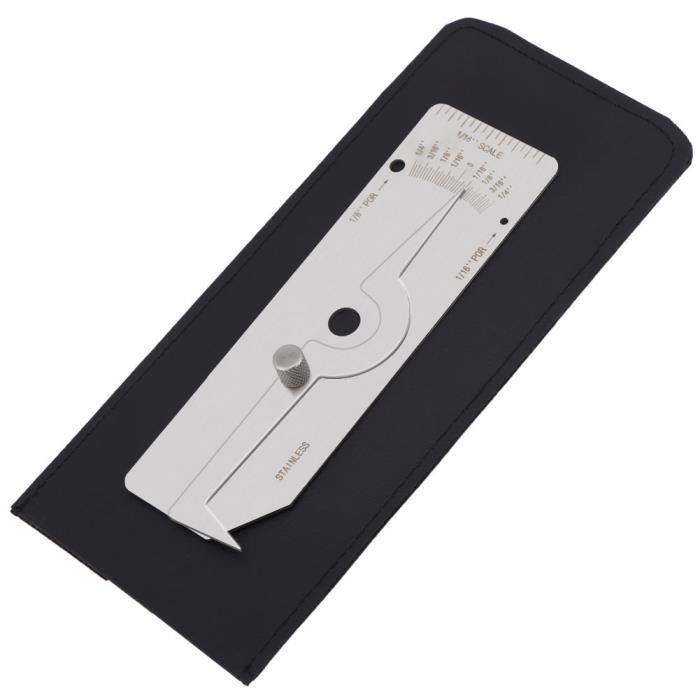 TMISHION Jauge d'épaisseur Gap Gage, Taper Gage, Taper Gage High en Acier Inoxydable Feeler Hole