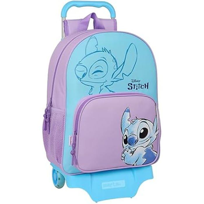 Sac à Dos Scolaire Stitch Enfant - Adaptable Au Chariot, 33x14x42 Cm | Confortable Et Résistant