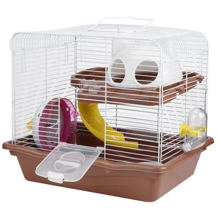 Meilleurs prix pour SALUTUYA Fournitures de hamster SALUTUYA Cage à hamster double couche SALUTUYA Cage de hamster muette animalerie jouet