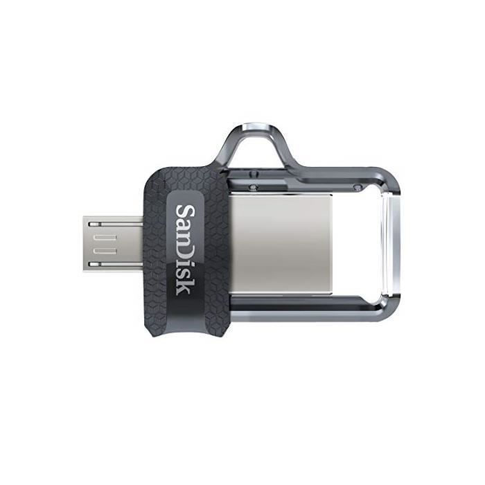 Clé USB - SANDISK - Ultra Dual Drive m3.0 - 128 Go - USB 3.0 - Compatible USB-A et USB-C