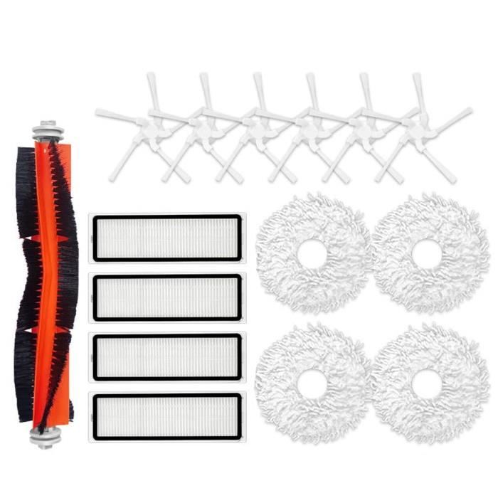 Kit Pièces Rechange Aspirateur Mova Z5/Z50 – Brosses Latérales, Serpillères, Sacs à Poussière