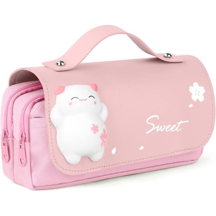 Vicloon Trousse Scolaire 2 En 1 En Silicone Souple - Télescopique