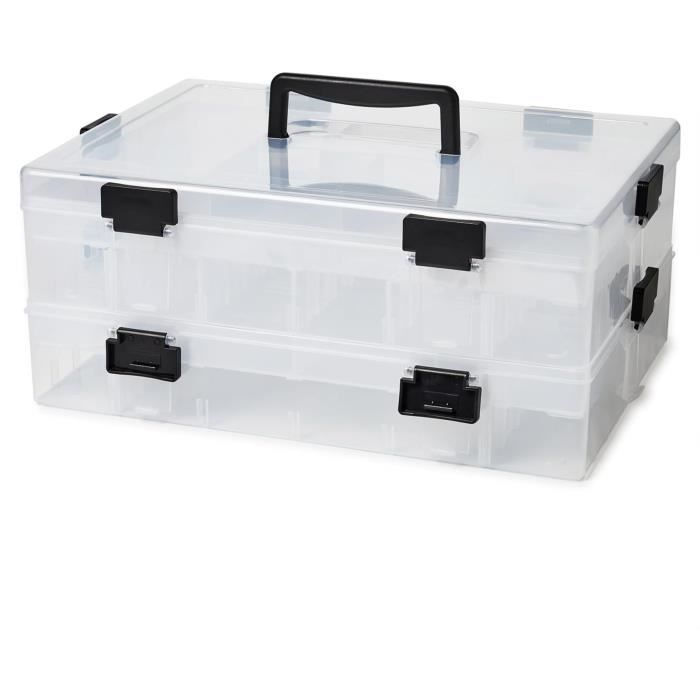 Boîte De Rangement à 12 Compartiments Pour œufs - En Plastique ABS Avec Poignée - Pour Camping, Pique-nique, Voyage